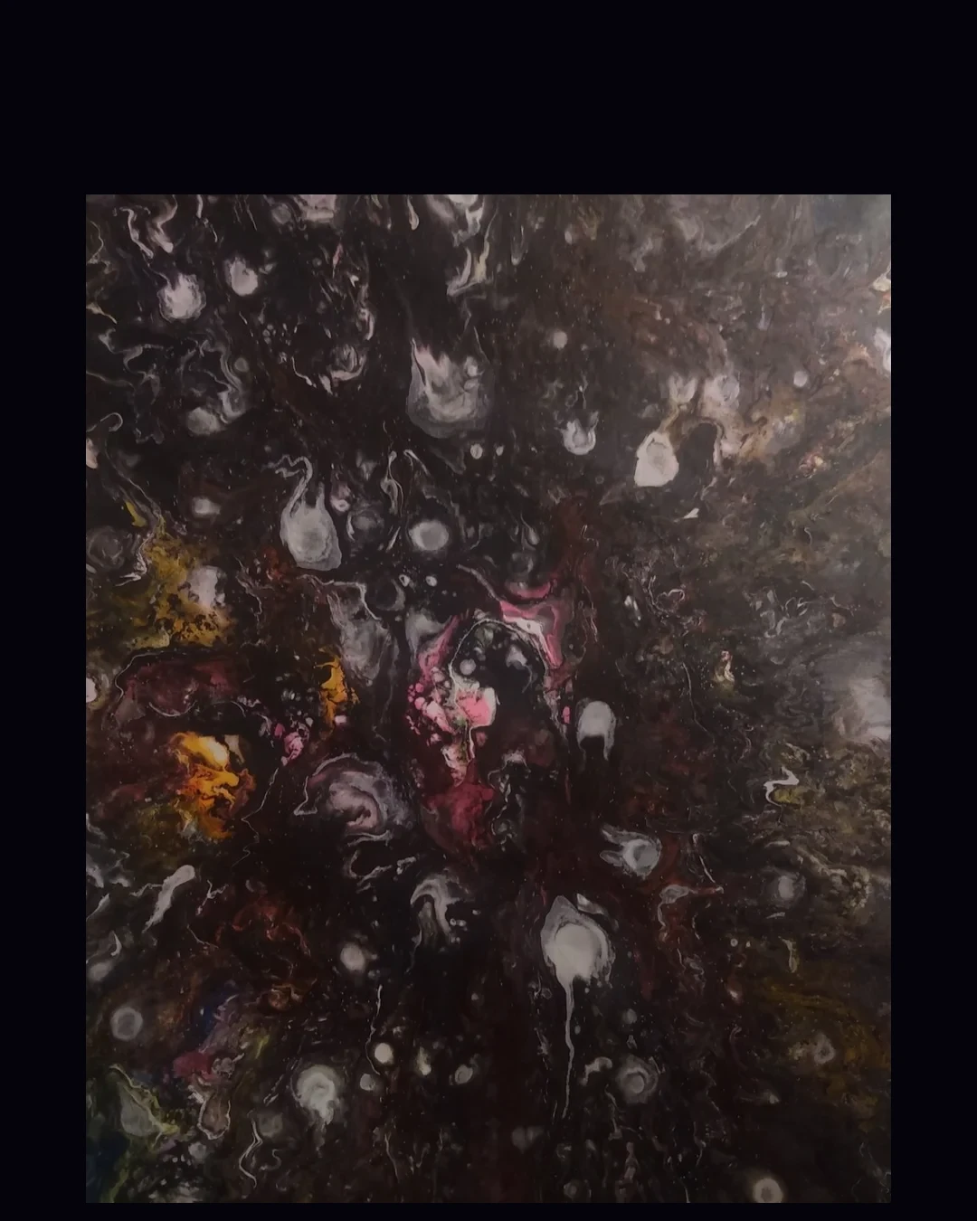 Dark Matter — canvas print displayed on a dark atmospheric wall