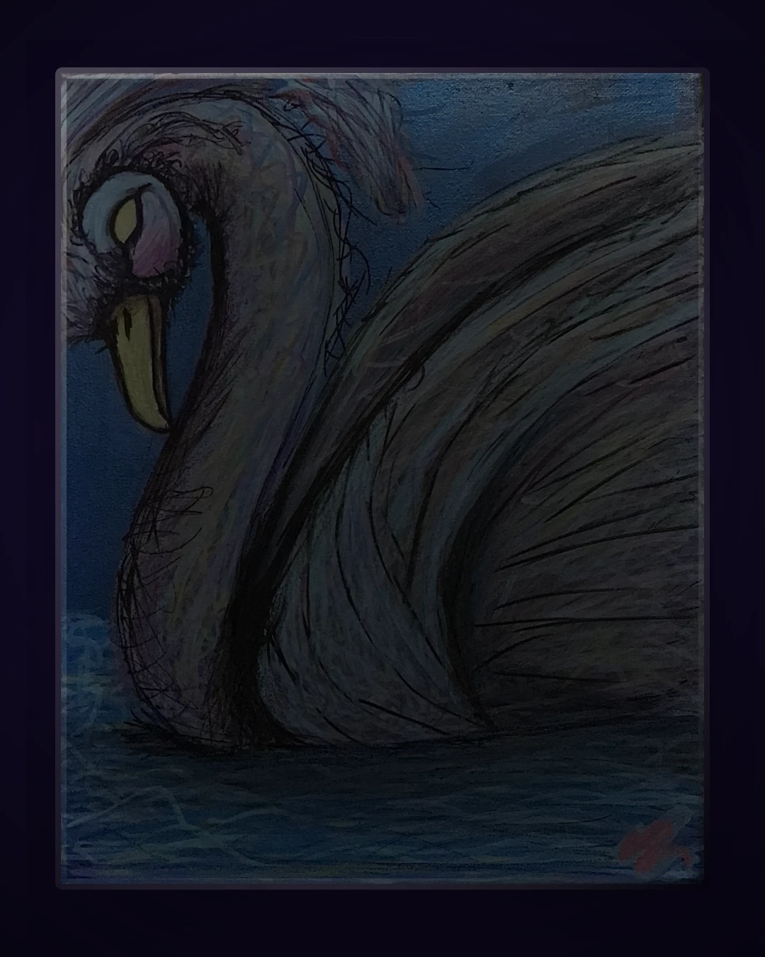 Grace by Tracie Roy — gallery-wrapped canvas on dark atmospheric wall