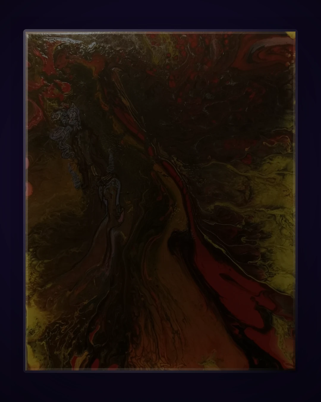 Hayoka — canvas print displayed on a dark atmospheric wall
