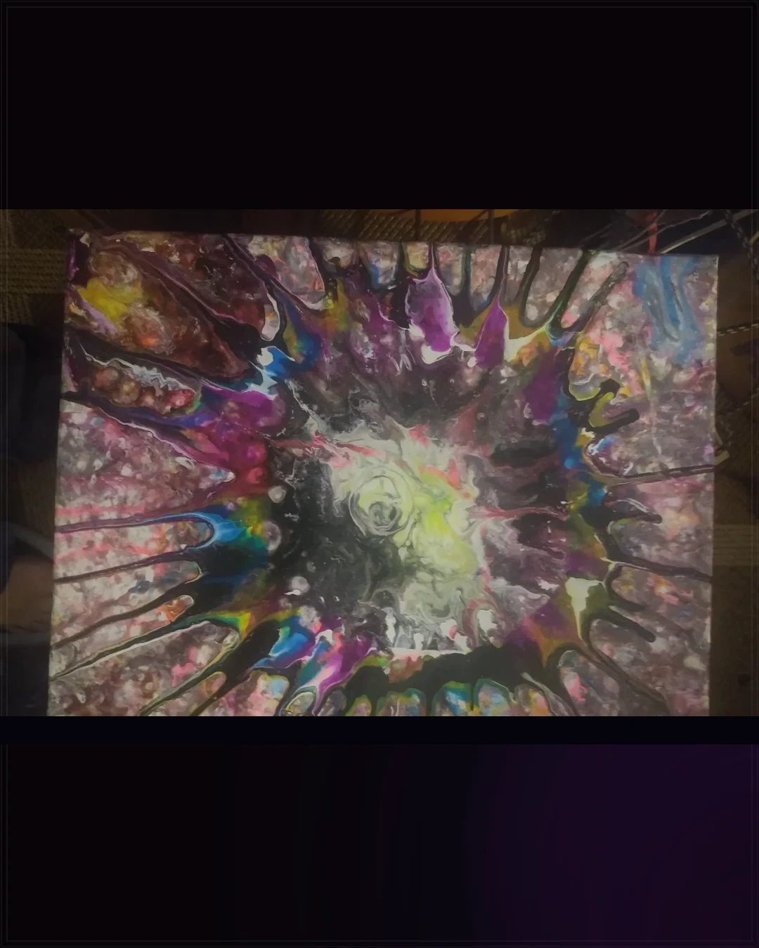 Nebula by Tracie Roy — gallery-wrapped canvas on dark atmospheric wall